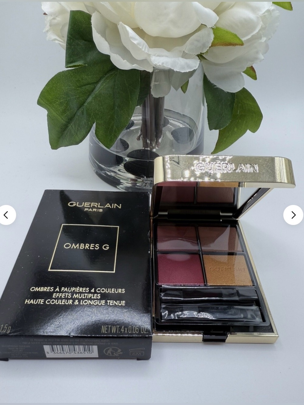 NIB GUERLAIN Ombres G Quad Eyeshadow Palette in 214 Exotic Orchid